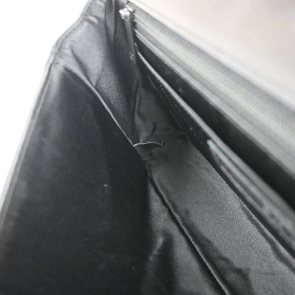 CHANEL CC Logo New Travel Line Chain Shoulder Bag Canvas Leather Black 310RP04 - Picture 9 of 16